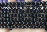 CBS541 15.5 inches 6mm round black spinel gemstone beads