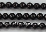 CBS551 15.5 inches 6mm round AA grade black spinel beads