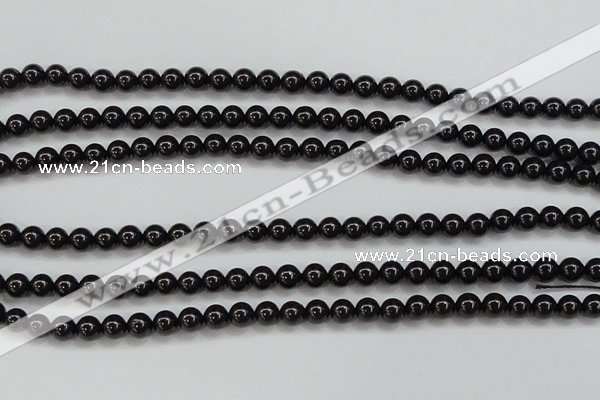 CBS551 15.5 inches 6mm round AA grade black spinel beads