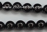 CBS552 15.5 inches 8mm round AA grade black spinel beads