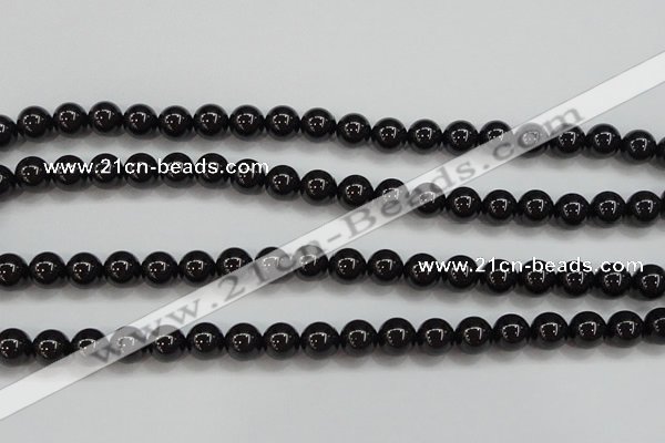 CBS552 15.5 inches 8mm round AA grade black spinel beads