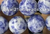 CBS606 15.5 inches 16mm round blue spot stone beads wholesale