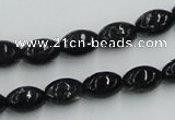 CBT05 16 inches 8*12mm rice natural biotite beads wholesale