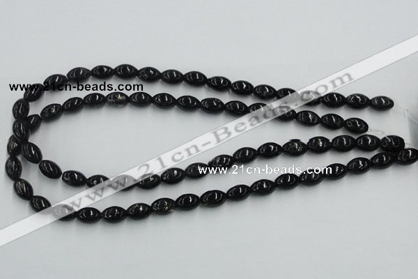 CBT05 16 inches 8*12mm rice natural biotite beads wholesale