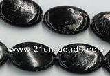 CBT10 16 inches 18*25mm oval natural biotite beads wholesale