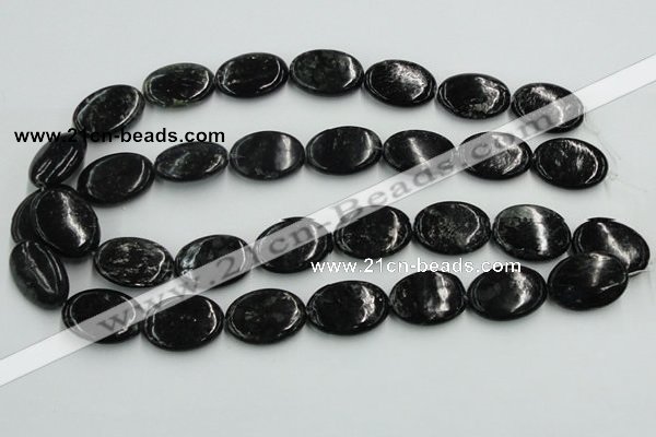 CBT10 16 inches 18*25mm oval natural biotite beads wholesale