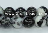 CBW104 15.5 inches 12mm round black & white jasper beads