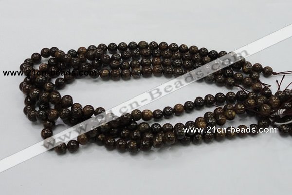 CBZ101 15.5 inches 6mm round bronzite gemstone beads