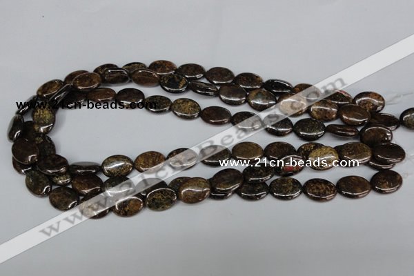 CBZ218 15.5 inches 12*16mm oval bronzite gemstone beads