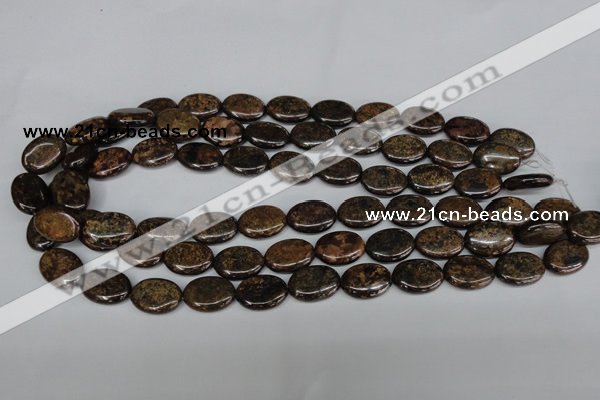 CBZ219 15.5 inches 13*18mm oval bronzite gemstone beads