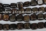 CBZ224 15.5 inches 8*8mm square bronzite gemstone beads