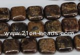 CBZ226 15.5 inches 12*12mm square bronzite gemstone beads