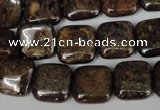 CBZ227 15.5 inches 14*14mm square bronzite gemstone beads