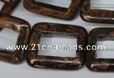 CBZ250 15.5 inches 25*30mm rectangle bronzite gemstone beads