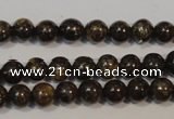 CBZ252 15.5 inches 3mm round bronzite gemstone beads wholesale