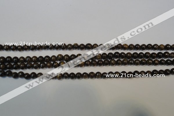 CBZ252 15.5 inches 3mm round bronzite gemstone beads wholesale