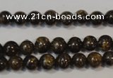 CBZ253 15.5 inches 4mm round bronzite gemstone beads wholesale