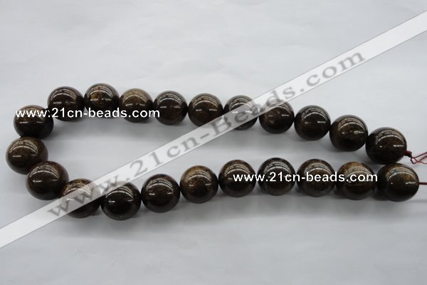 CBZ301 15.5 inches 18mm round bronzite gemstone beads wholesale