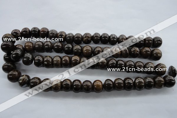 CBZ303 15.5 inches 12*15mm rondelle bronzite gemstone beads wholesale