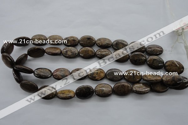 CBZ306 15.5 inches 15*20mm oval bronzite gemstone beads wholesale