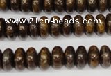 CBZ401 15.5 inches 6*10mm rondelle bronzite gemstone beads