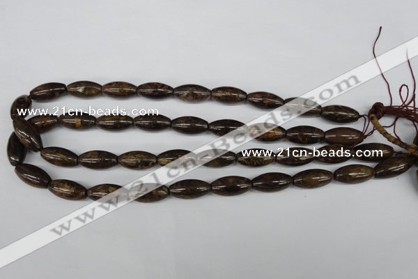 CBZ406 15.5 inches 10*20mm rice bronzite gemstone beads