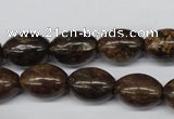 CBZ407 15.5 inches 10*14mm rice bronzite gemstone beads