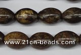 CBZ408 15.5 inches 12*16mm rice bronzite gemstone beads