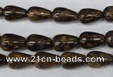 CBZ411 15.5 inches 8*12mm teardrop bronzite gemstone beads