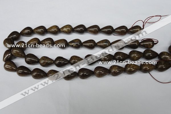 CBZ414 15.5 inches 13*18mm teardrop bronzite gemstone beads