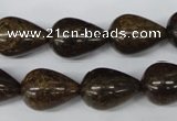 CBZ415 15.5 inches 15*20mm teardrop bronzite gemstone beads