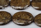 CBZ422 15.5 inches 22*30mm oval bronzite gemstone beads
