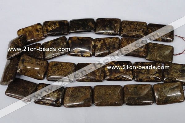 CBZ424 15.5 inches 22*30mm rectangle bronzite gemstone beads