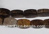 CBZ426 15.5 inches 10*14mm flat drum bronzite gemstone beads