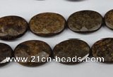 CBZ438 15.5 inches 13*18mm faceted oval bronzite gemstone beads