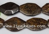 CBZ441 15.5 inches 20*25mm octagonal bronzite gemstone beads