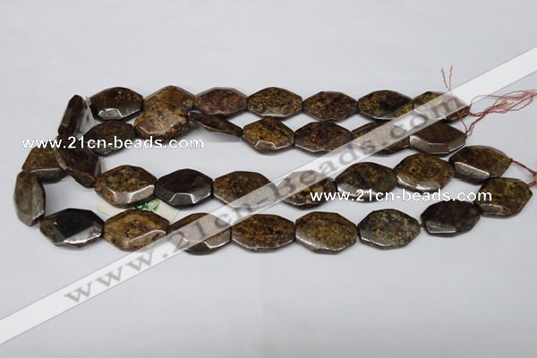 CBZ441 15.5 inches 20*25mm octagonal bronzite gemstone beads