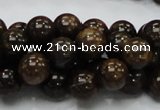 CBZ51 15.5 inches 10mm round bronzite gemstone beads wholesale