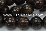 CBZ53 15.5 inches 14mm round bronzite gemstone beads wholesale