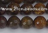 CBZ614 15.5 inches 12mm faceted round bronzite gemstone beads