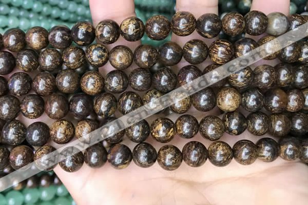 CBZ620 15.5 inches 8mm round bronzite beads wholesale