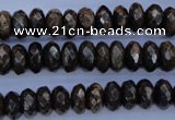 CBZ65 15.5 inches 6*10mm faceted rondelle bronzite gemstone beads