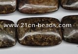 CBZ78 15.5 inches 20*30mm rectangle bronzite gemstone beads