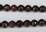 CBZ94 15.5 inches 8mm faceted round bronzite gemstone beads