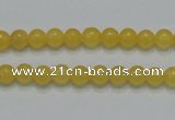 CCA03 15.5 inches 6mm round yellow calcite gemstone beads wholesale