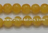 CCA06 15.5 inches 12mm round yellow calcite gemstone beads wholesale