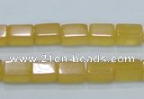 CCA10 15.5 inches 6*10mm cuboid yellow calcite gemstone beads