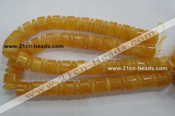 CCA20 15.5 inches 6*18mm & 12*18mm rondelle calcite gemstone beads