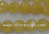 CCA28 15.5 inches 8mm flat round calcite gemstone beads wholesale