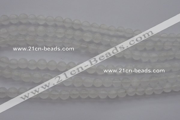 CCA353 15.5 inches 8mm round white calcite beads wholesale